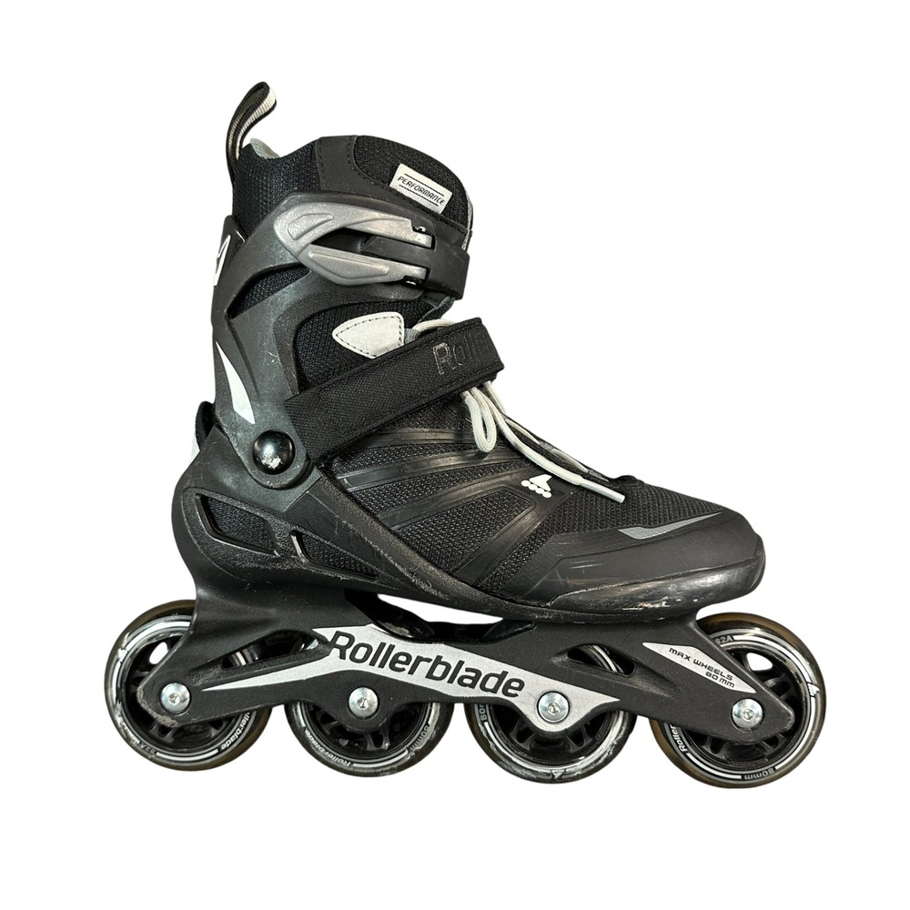 Rollerblade Zetrablade Mens Inline Skates Black Silver 80mm SG5 Bearings 6